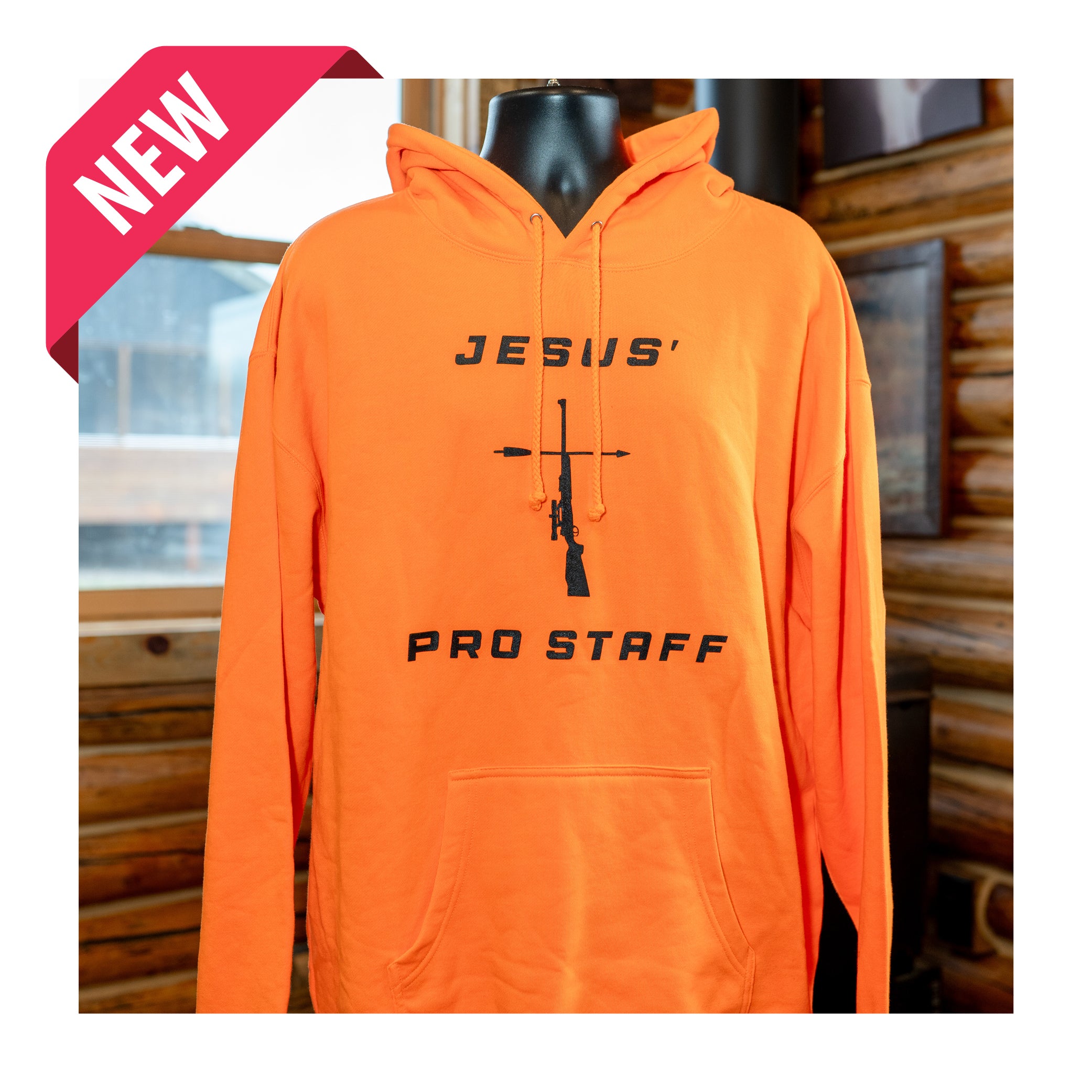 Jesus’ Pro Staff Premium Hoodie - Blaze Orange image 0