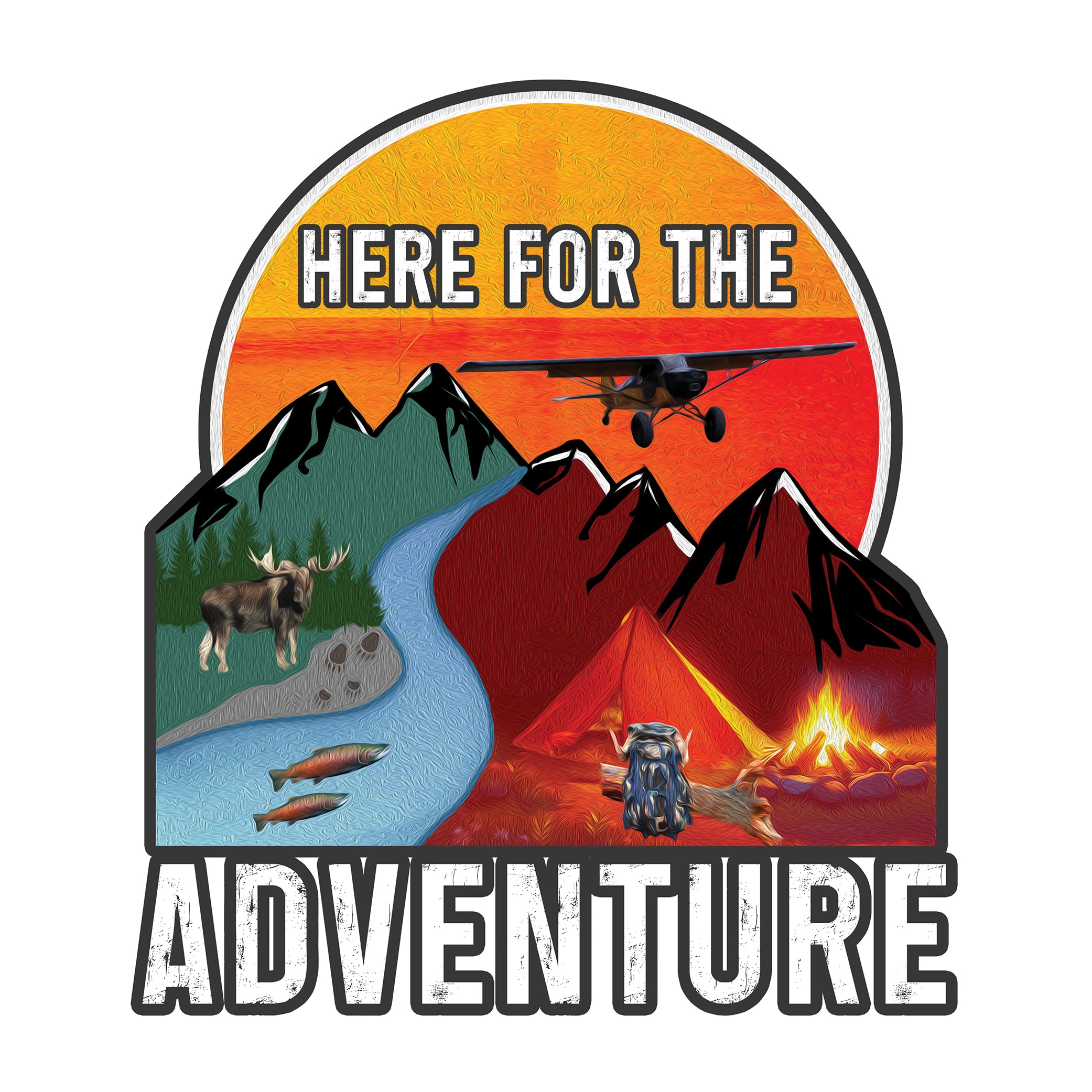 Here For The Adventure Decal image 1