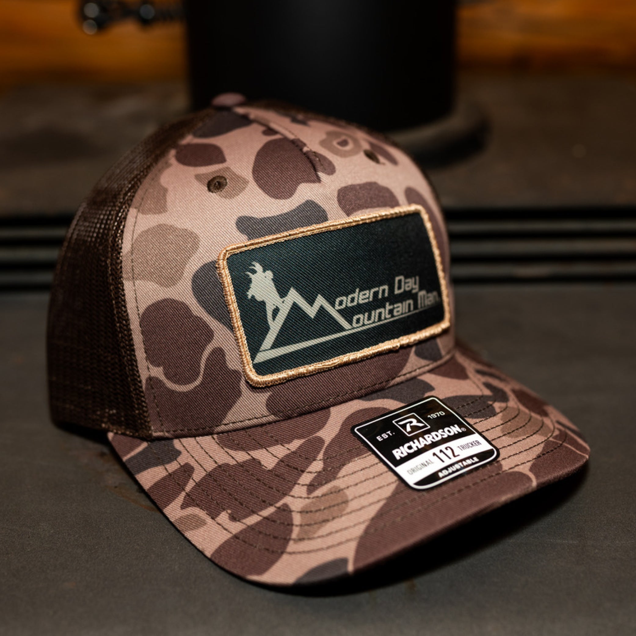 Modern Day Mountain Man Richardson® Classic Camo Trucker Hat image 0
