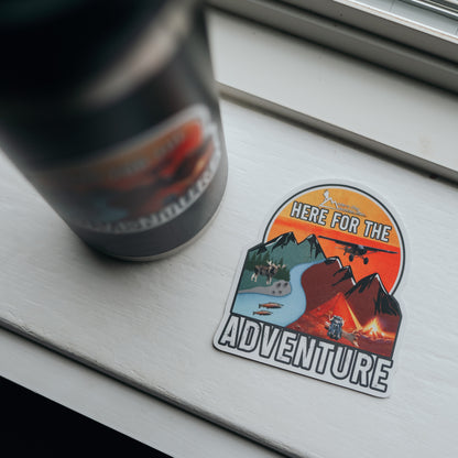 Here For The Adventure Decal image 2