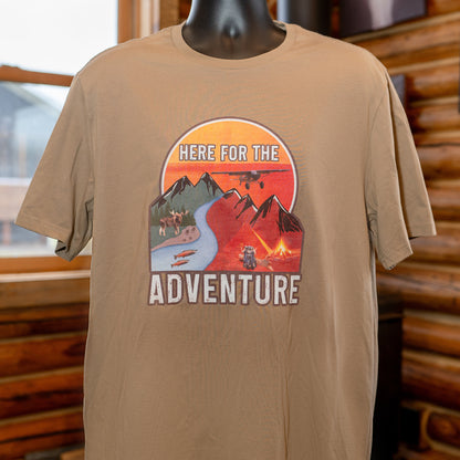 Here For The Adventure T-Shirt - Dune image 1