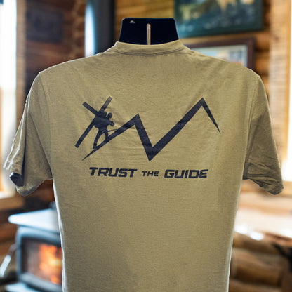 Hunt By Instinct. Live By Faith. T-Shirt - Coyote Brown Heather image 1